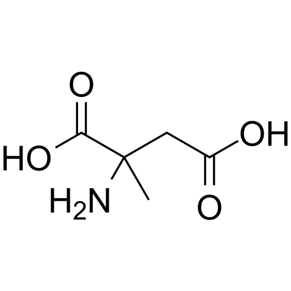α-Methyl-DL-aspartic acid Structure