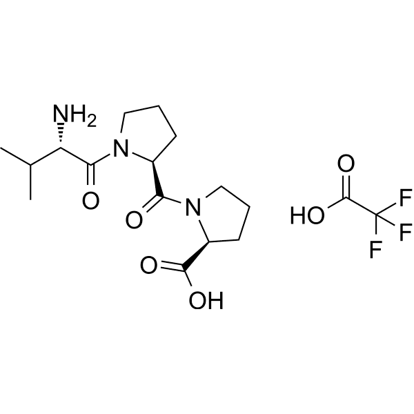 H-Val-Pro-Pro-OH TFA Structure
