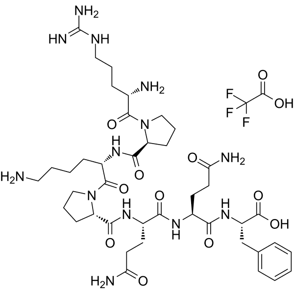 Substance P(1-7) TFA Structure