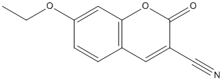 3-Cyano-7-ethoxycoumarin Structure