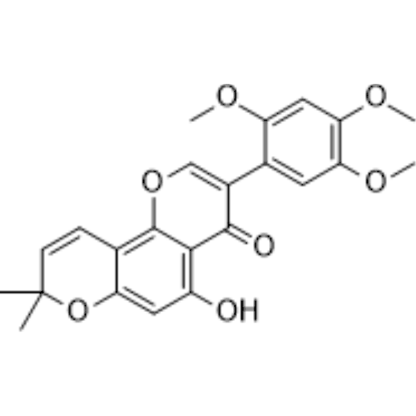 Toxicarol isoflavone Structure