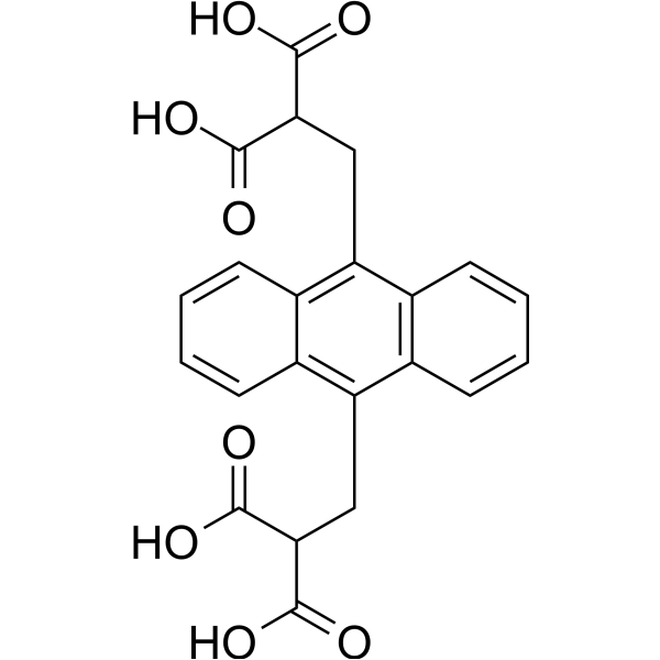 9,10-Anthracenediyl-bis(methylene)dimalonic acid Structure
