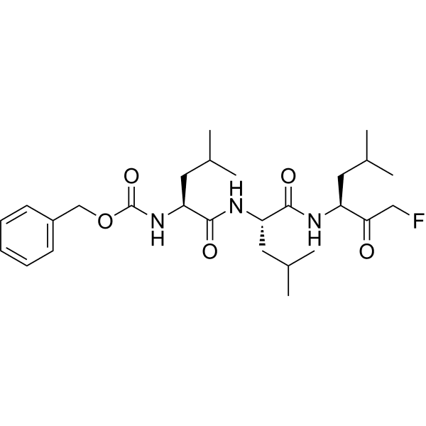 Z-Leu-Leu-Leu-fluoromethyl ketone Structure