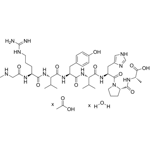 Saralasin acetate hydrate Structure