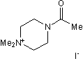 4-Acetyl-1,1-dimethylpiperazinium iodide Structure