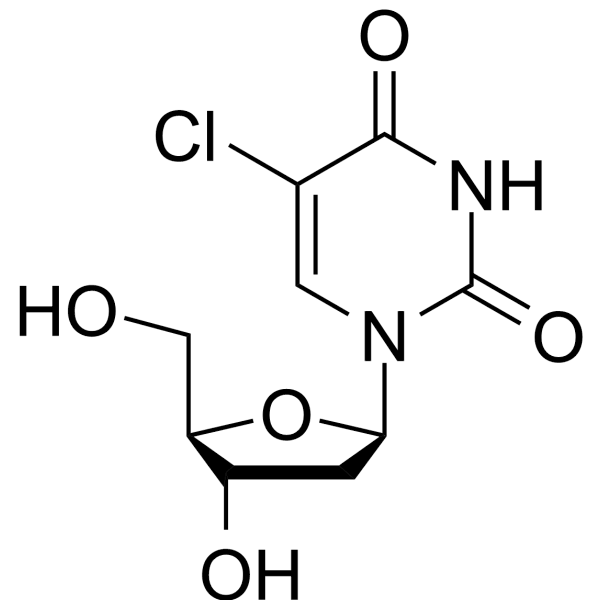 5-Chloro-2'-deoxyuridine Structure