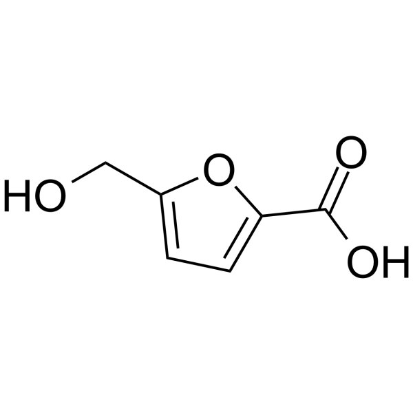 5-Hydroxymethyl-2-furancarboxylic acid Structure