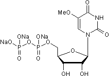 5-OMe-UDP trisodium salt Structure