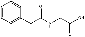2-(2-Phenylacetamido)acetic acid Structure
