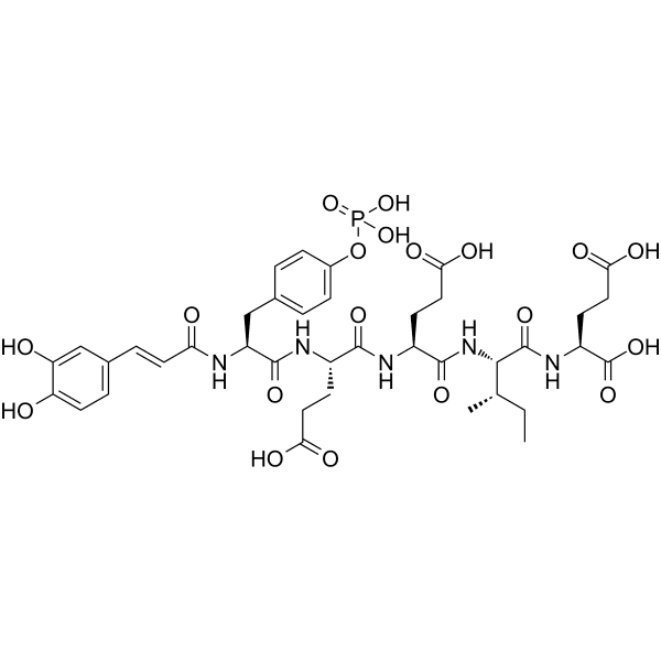 Caffeic acid-pYEEIE Structure