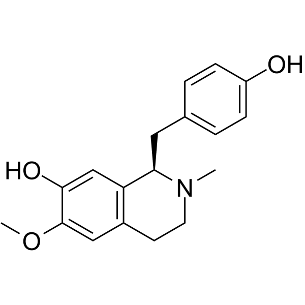 (-)-N-methylcoclaurine Structure