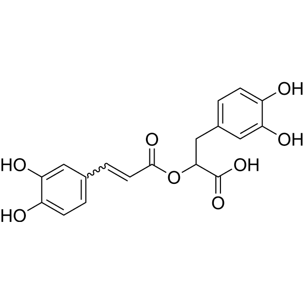 Rosmarinic acid racemate Structure