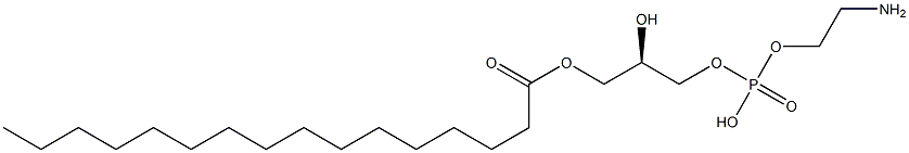 1-Palmitoyl-2-hydroxy-sn-glycero-3-PE Structure