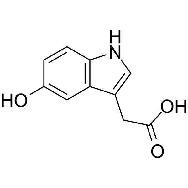5-Hydroxyindole-3-acetic acid  Structure