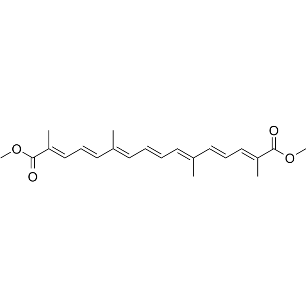 Crocetine dimethyl ester Structure