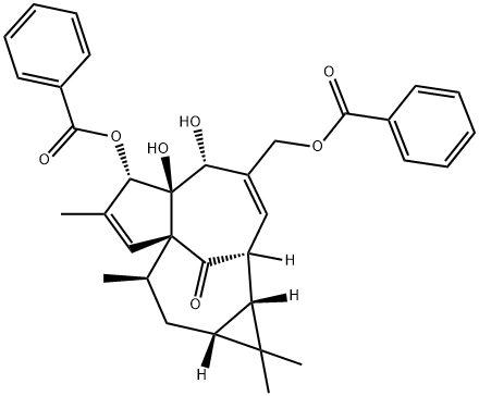 Ingenol 3,20-dibenzoate Structure
