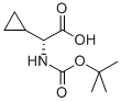 Boc-D-Cyclopropylglycine Structure