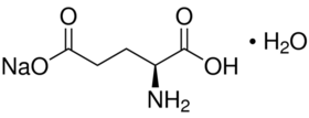 L-Glutamic acid monosodium salt hydrate Structure