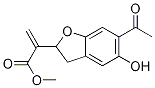 Methyl 2-(6-acetyl-5-hydroxy-2,3-
dihydrobenzofuran-2-yl)propenoate Structure