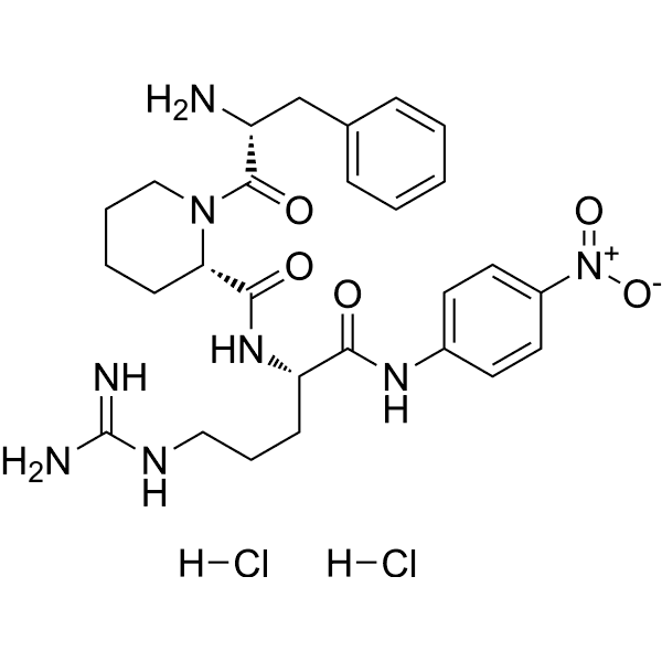 H-D-Phe-Pip-Arg-pNA dihydrochloride Structure