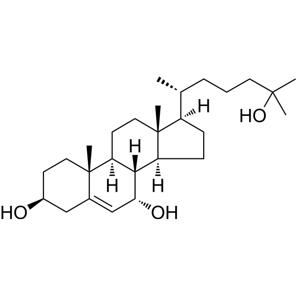 7α,25-Dihydroxycholesterol Structure