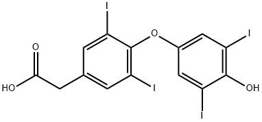 Tetraiodothyroacetic acid (tetrac) Structure