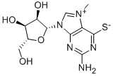 7-Methyl-6-thioguanosine Structure