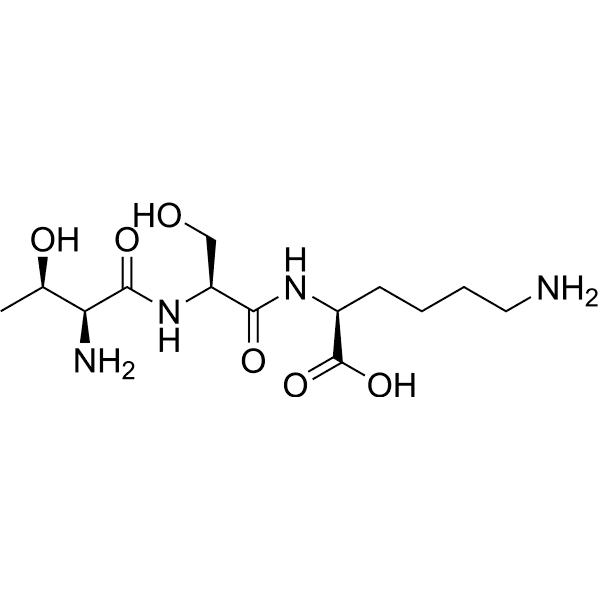 Threonyl-seryl-lysine Structure