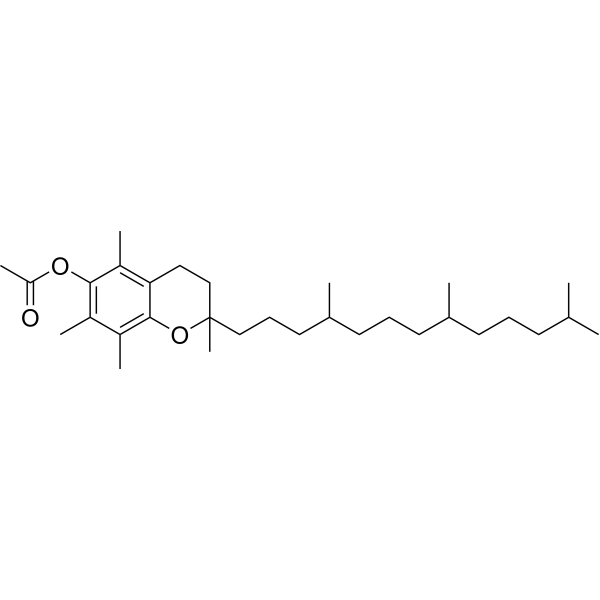 (±)-α-Tocopherol acetate Structure