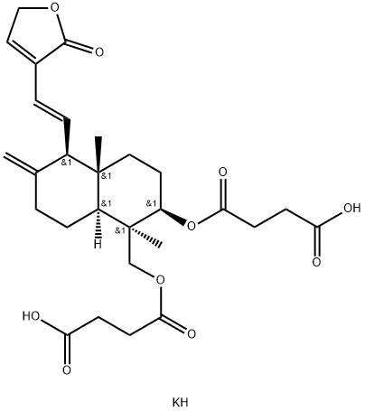 Dehydroandrographolide Succinate Potasium Salt Structure