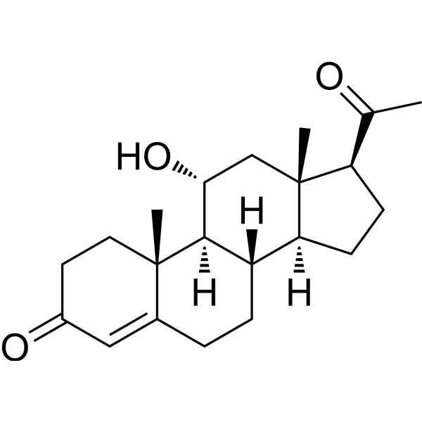 11alpha-Hydroxyprogesterone Structure
