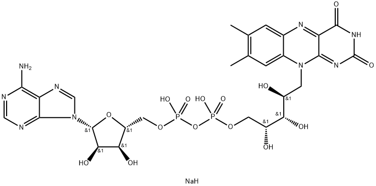 Flavin adenine dinucleotide disodium (FAD disodium) Structure