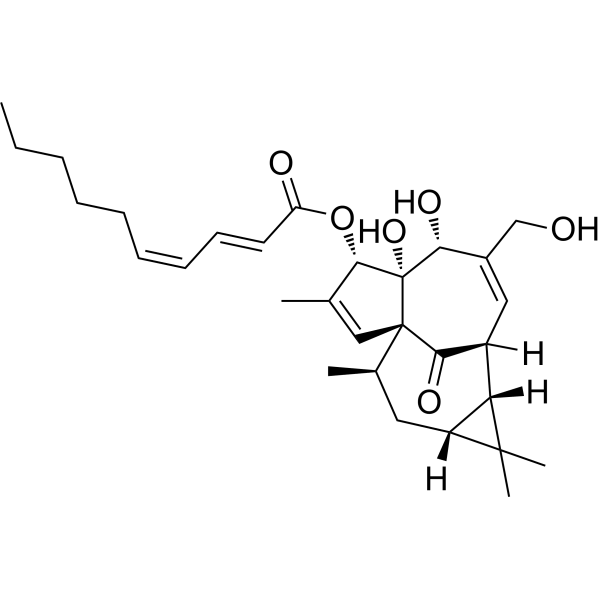 3-O-(2'E,4'Z-Decadienoyl)ingenol Structure