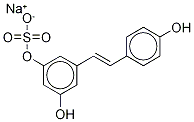 trans Resveratrol-3-O-sulfate sodium Structure