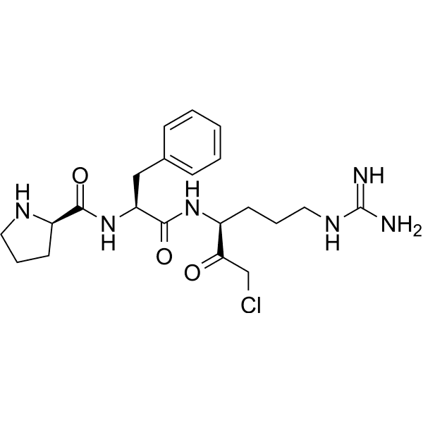 D-Pro-Phe-Arg-Chloromethylketone Structure