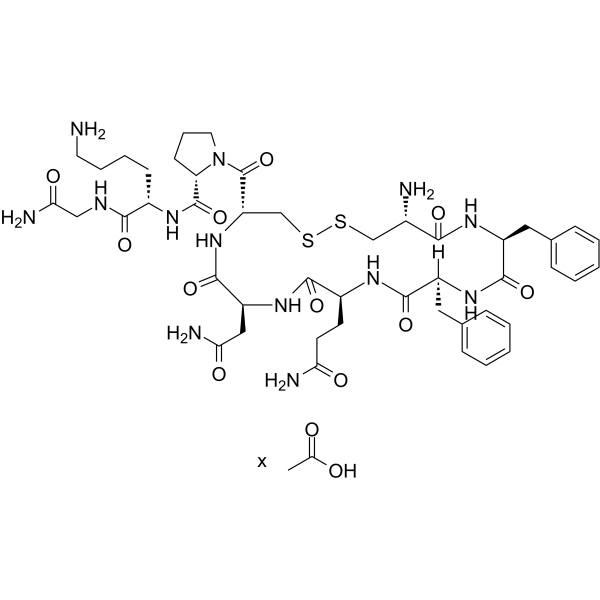 Felypressin acetate Structure