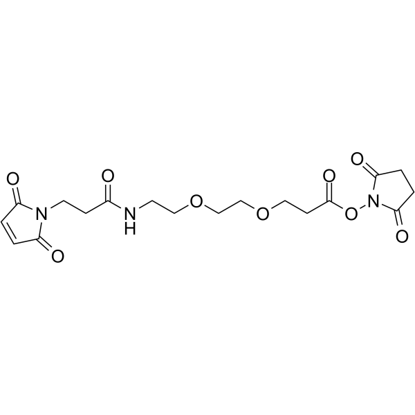 Mal-amido-PEG2-NHS ester  Structure