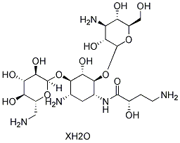 Amikacin hydrate Structure