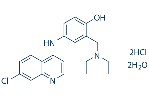 Amodiaquin dihydrochloride dihydrate Structure