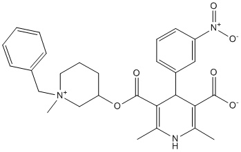 Benidipine hydrochloride Structure