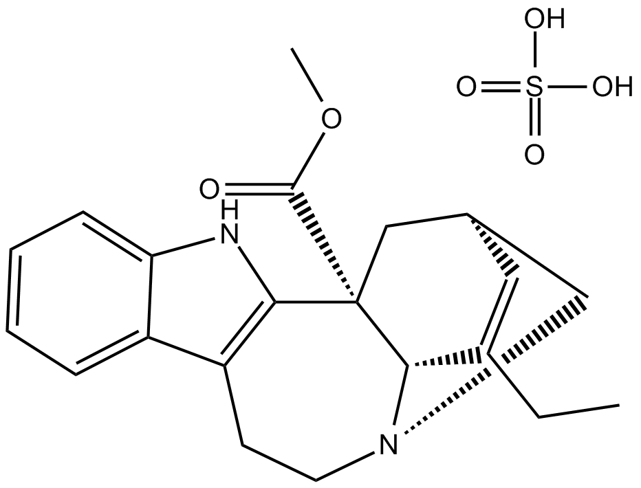 Catharanthine sulfate Structure