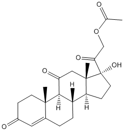 Cortisone acetate Structure