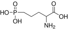 DL-2-Amino-5-phosphonopentanoic acid Structure