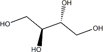 Erythritol Structure