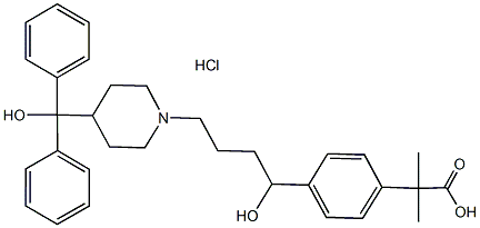 Fexofenadine hydrochloride Structure