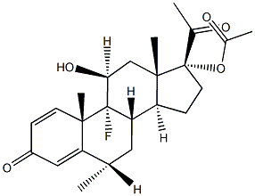 Fluorometholone Acetate Structure