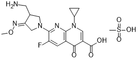 Gemifloxacin mesylate Structure