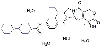 Irinotecan Hydrochloride Trihydrate Structure