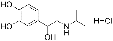 Isoprenaline hydrochloride Structure