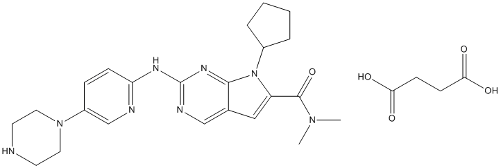 Ribociclib succinate (LEE011 succinate) Structure